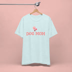 Dog Mom T-Shirt — Pink Paw Graphic Tee for Dog Lovers