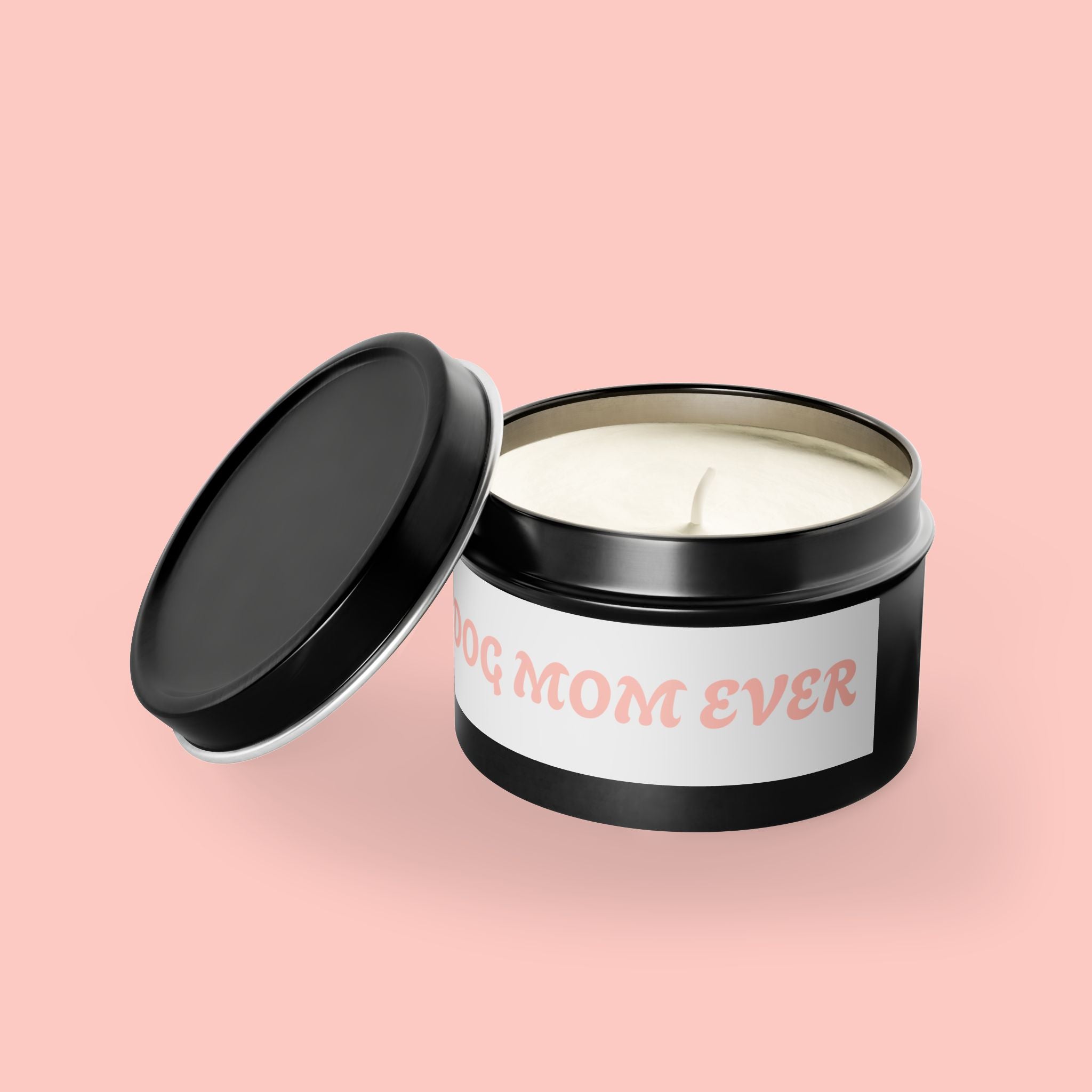 Tin Candle — "Best Dog Mom Ever" Scented Tin Candle | Gift for Dog Lovers