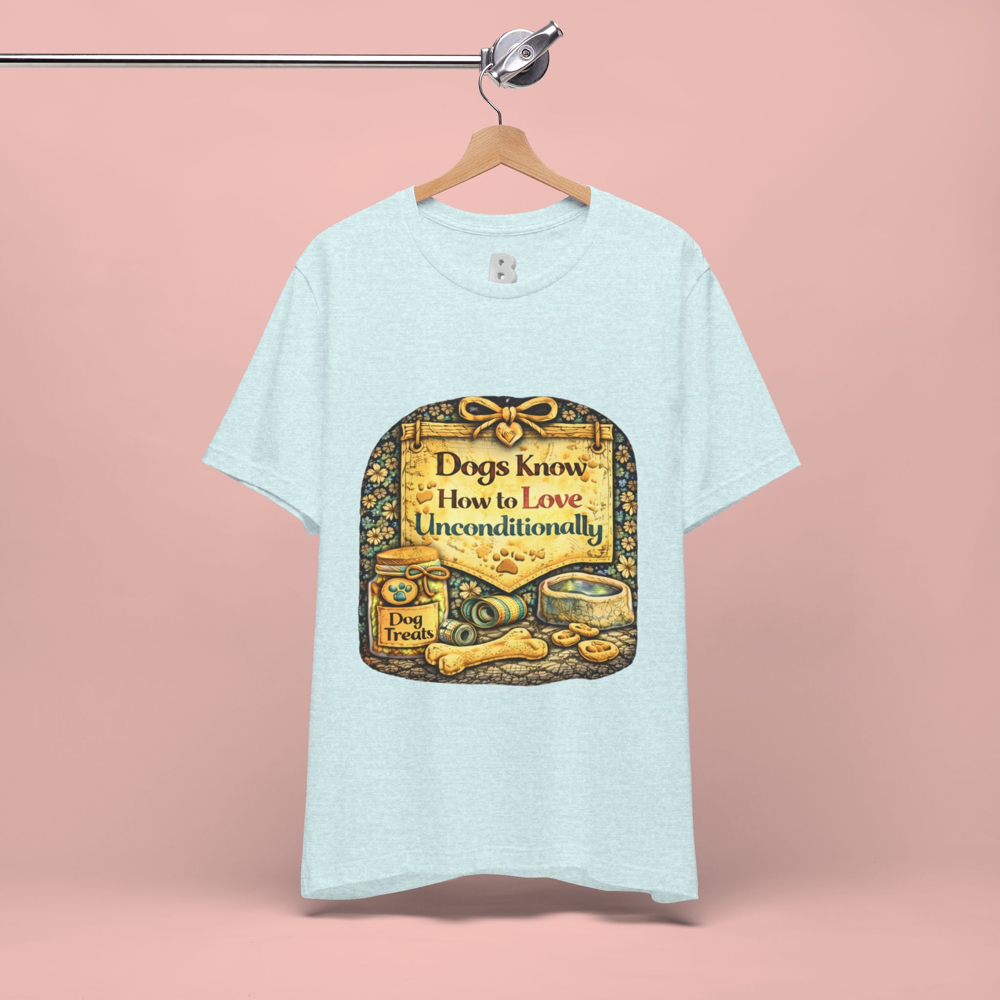 Dog Lovers T‑Shirt – "Dogs Know How to Love Unconditionally" Vintage Design