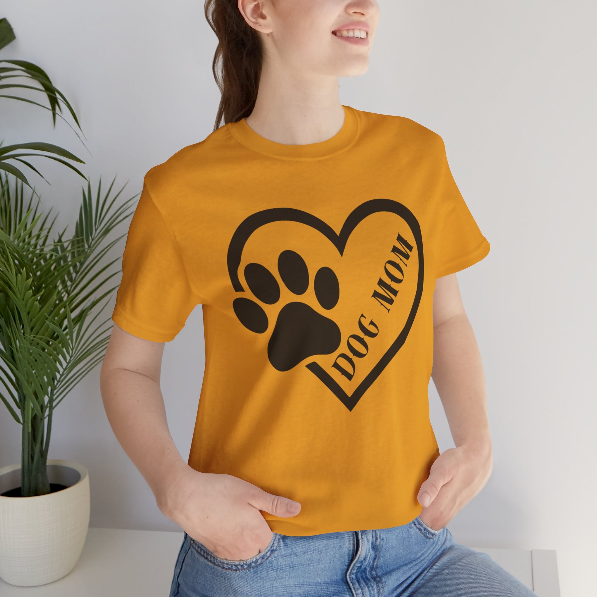 Dog Mom Heart Paw T-Shirt