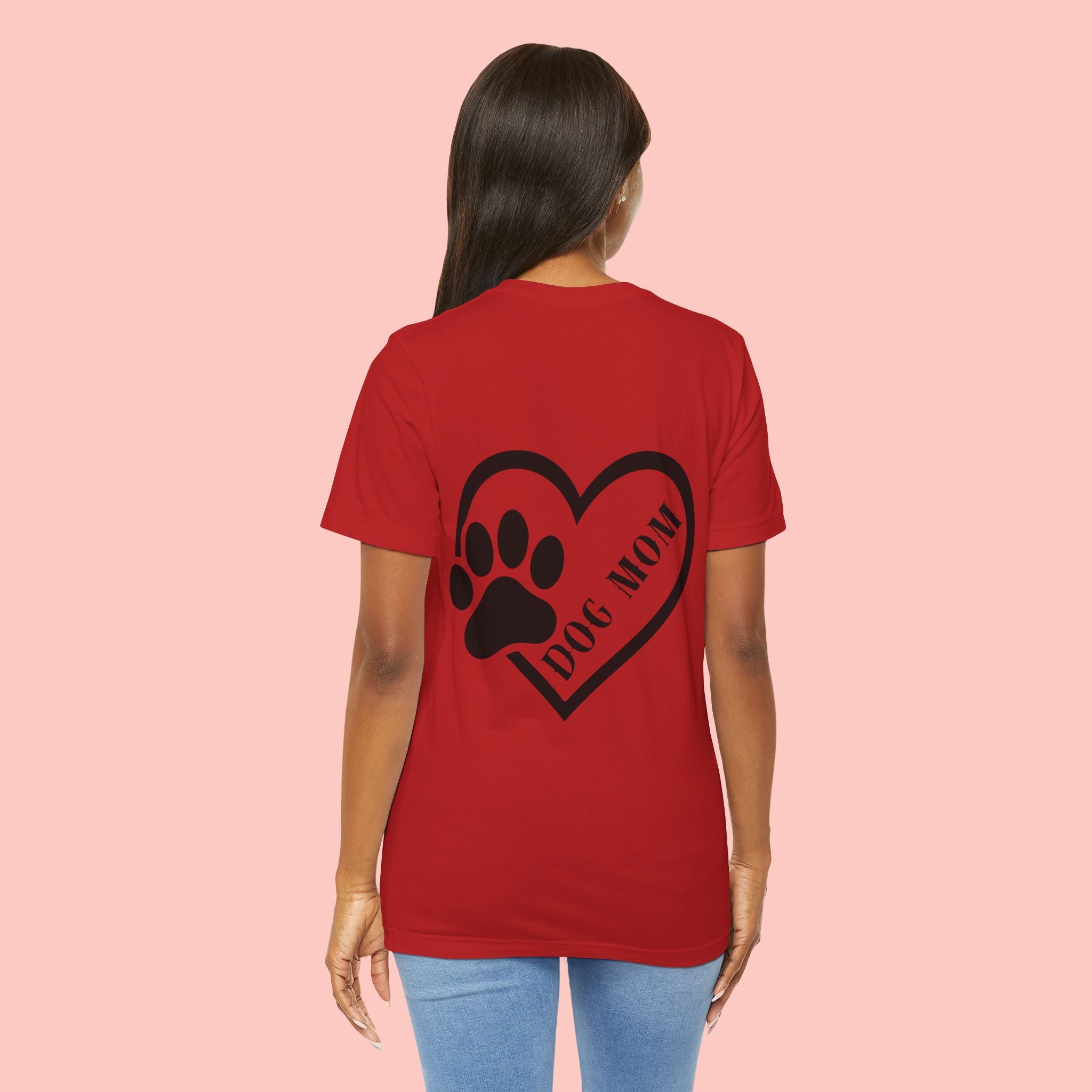 Dog Mom Heart Paw T-Shirt – Cute Pet Lover Tee