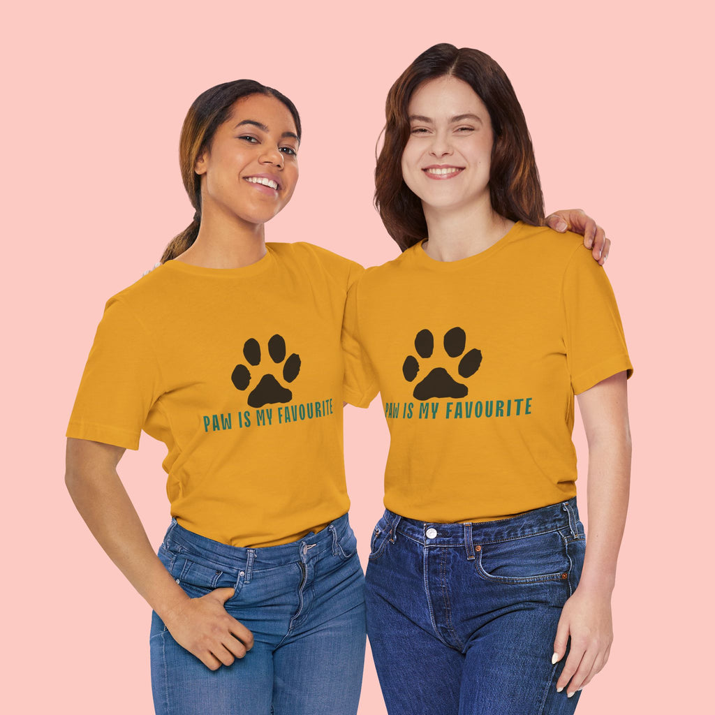 Paw Is My Favourite T‑Shirt — Dog Lover Paw Print Tee
