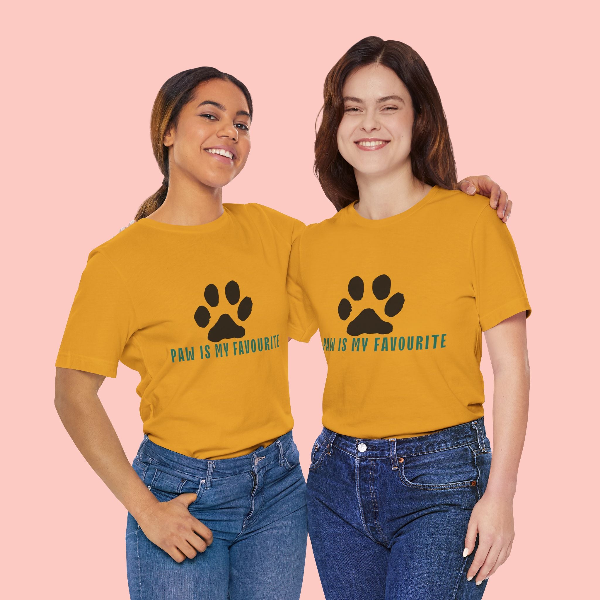 Paw Is My Favourite T‑Shirt — Dog Lover Paw Print Tee