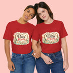 Dog Mom T-Shirt – Floral Heart Paw Design