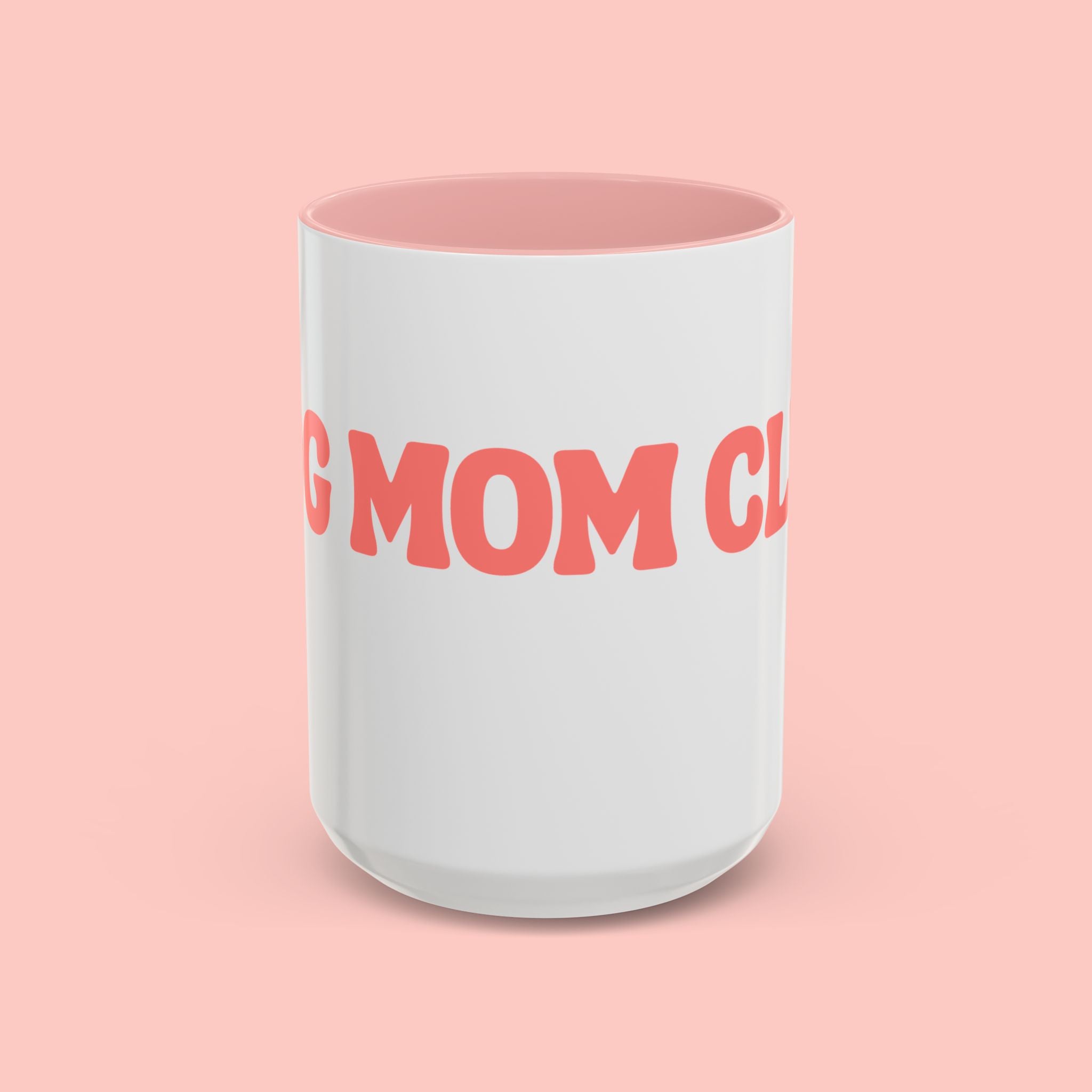 Mom Club Coffee Mug — Cute Paw Print Accent Mug for Dog Moms (11/15 oz)