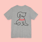 Mom Dog Line Art Tee — Mother's Day Pet Mom T‑Shirt