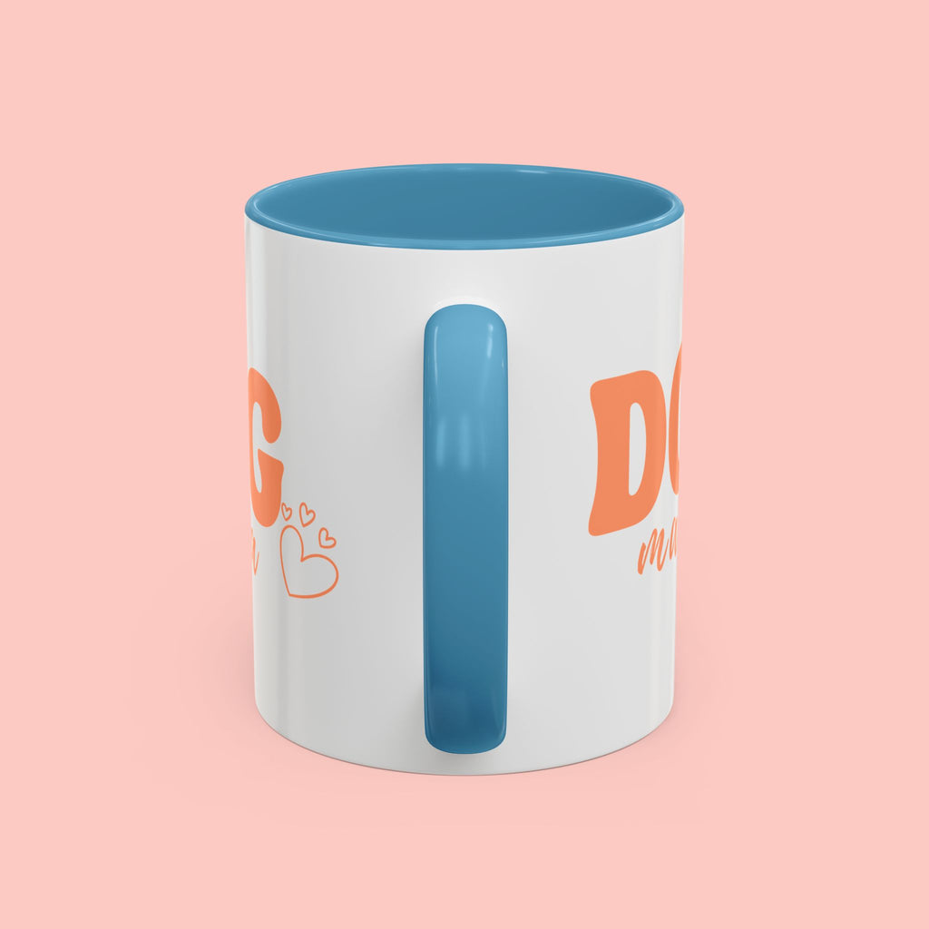 Dog Mama Coffee Mug — Cute Heart Accent Ceramic Mug (11/15 oz)