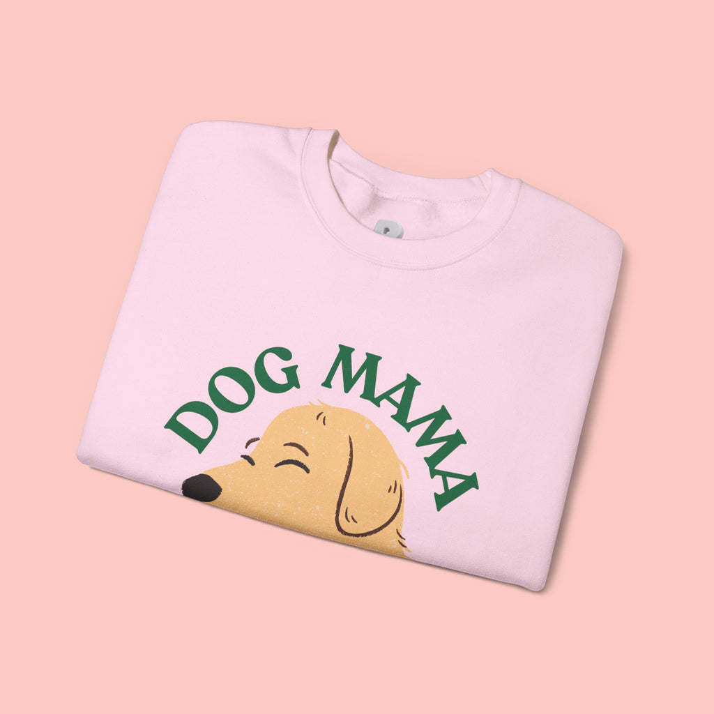 Dog Mama Crewneck Sweatshirt – Cute Golden Retriever Design