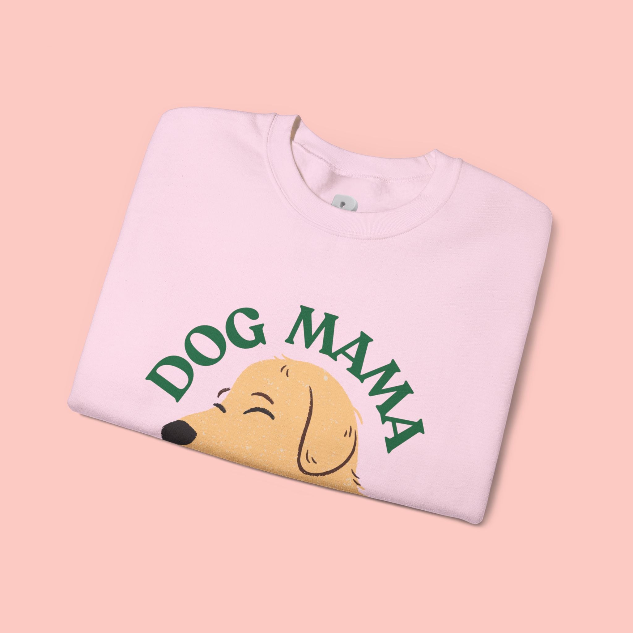 Dog Mama Crewneck Sweatshirt – Cute Golden Retriever Design