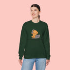Crewneck Sweatshirt - Cute Puppy "Zoom Meeting Approved" Graphic