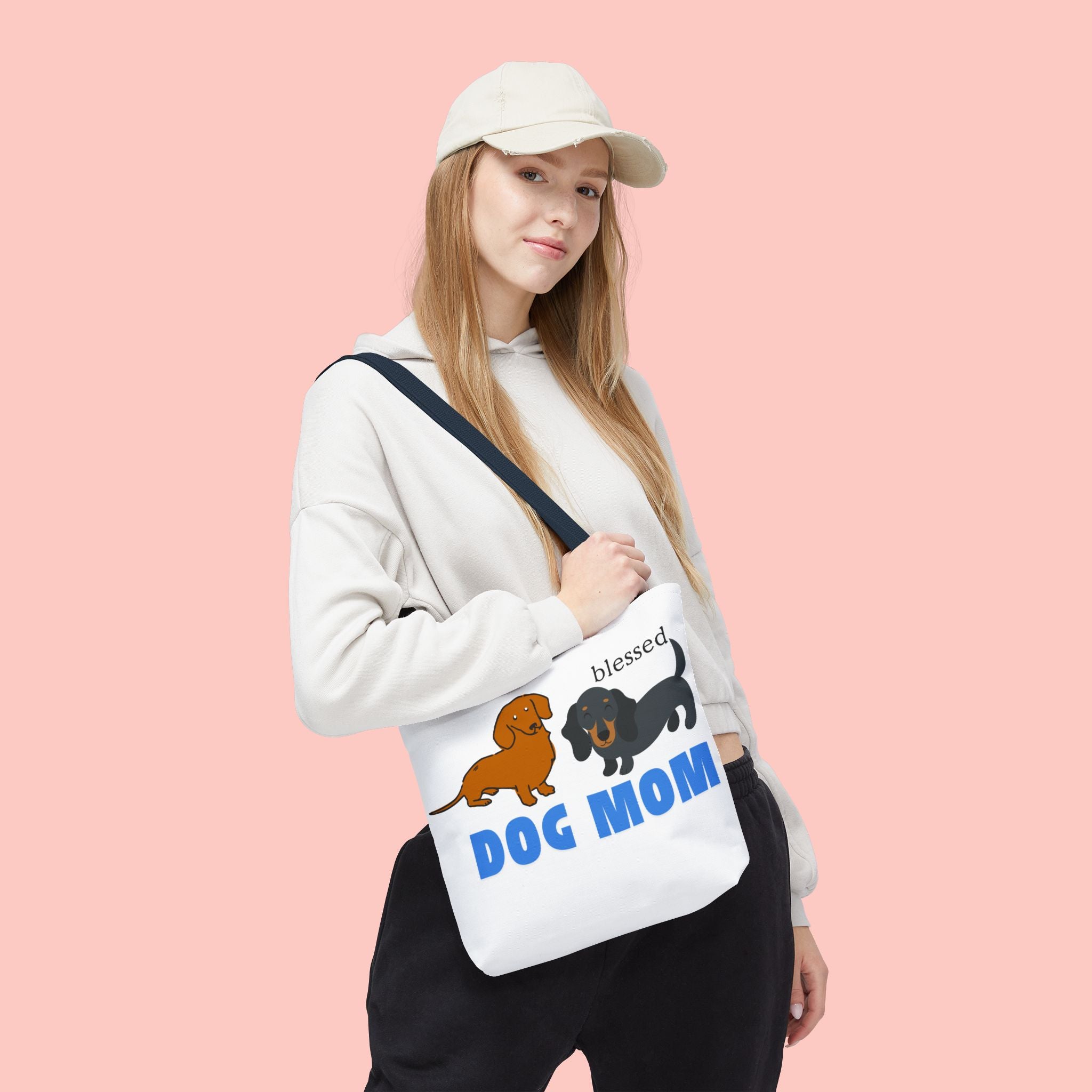 Dog Mom Tote Bag — Blessed Dachshund Design