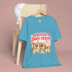 Proud Dog Mom T-Shirt — Cute Corgi & Golden Retriever Floral Tee for Pet Lovers