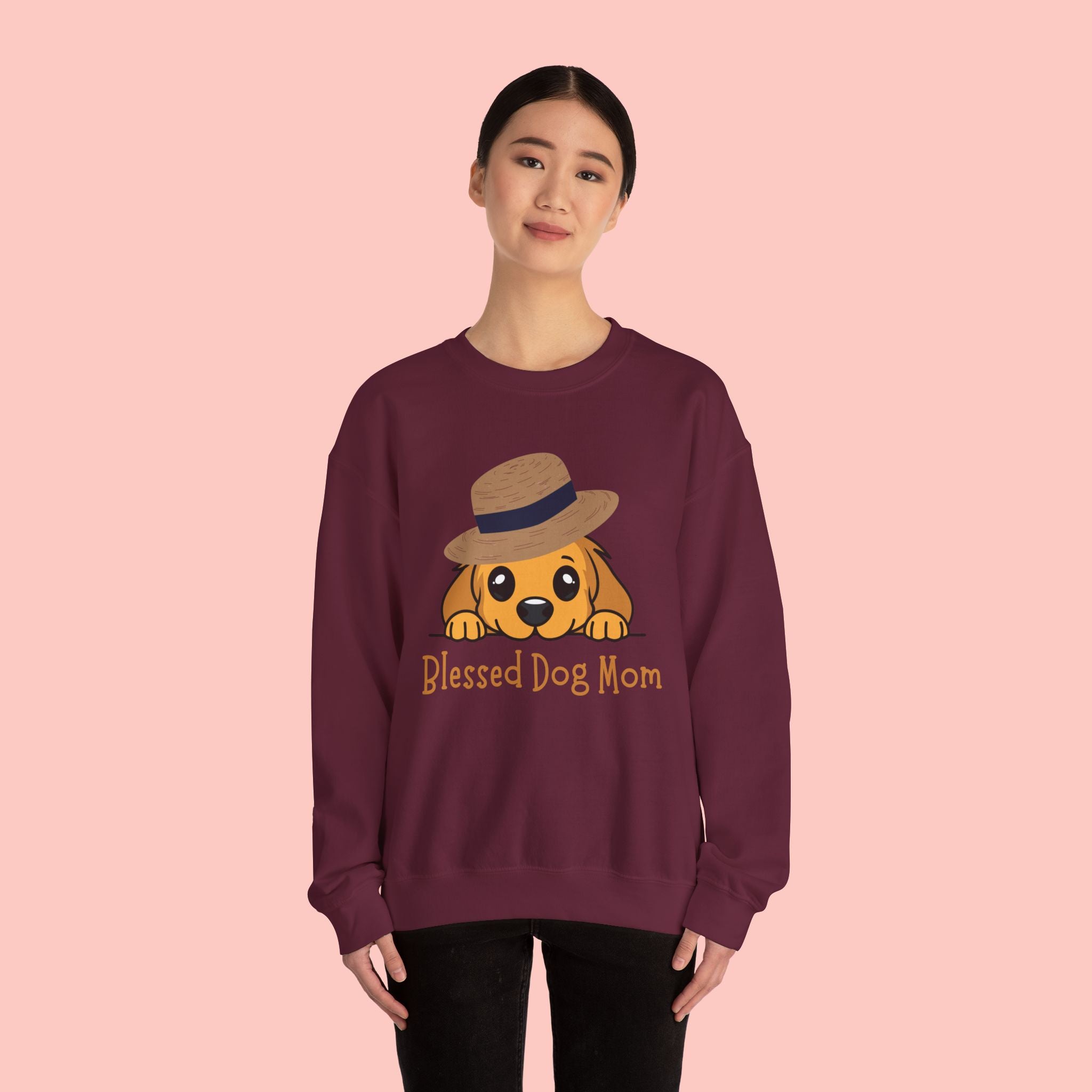Blessed Dog Mom Sweatshirt — Cute Puppy Mom Crewneck