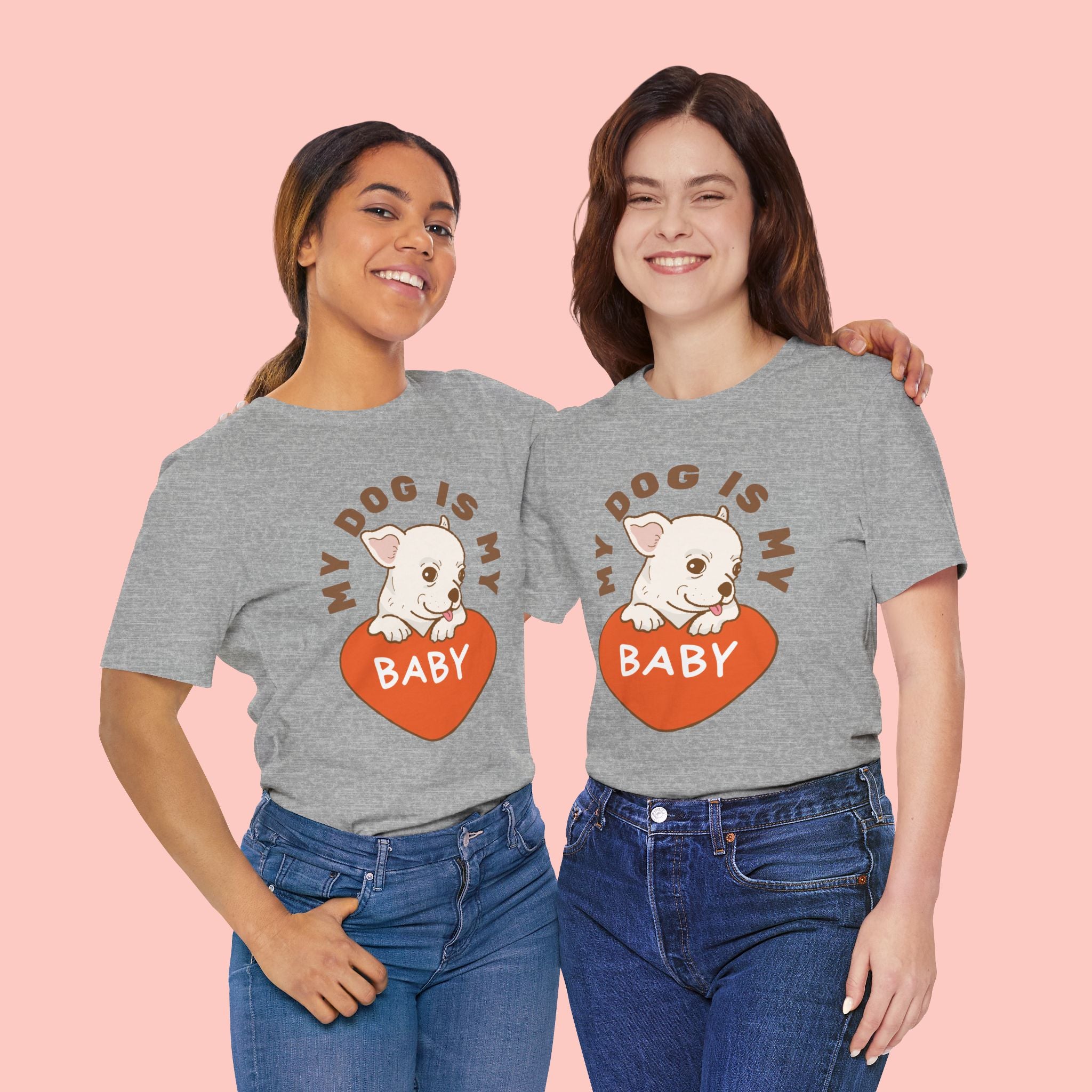 My Dog Is My Baby T-Shirt — Cute Puppy Heart Tee for Dog Lovers