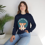 Stay At Home Dog Mom Crewneck Sweatshirt — Cute Corgi Graphic Sweatshirt