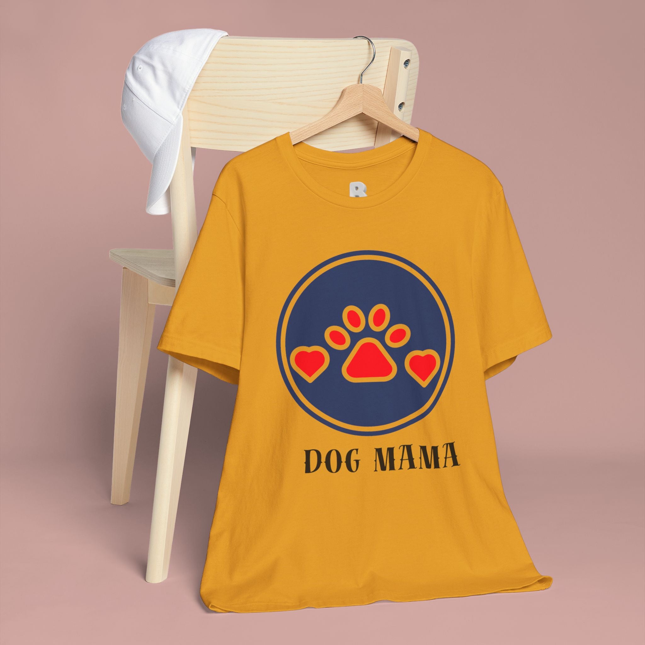 Dog Mama T-Shirt — Cute Paw & Heart Graphic Tee for Dog Lovers