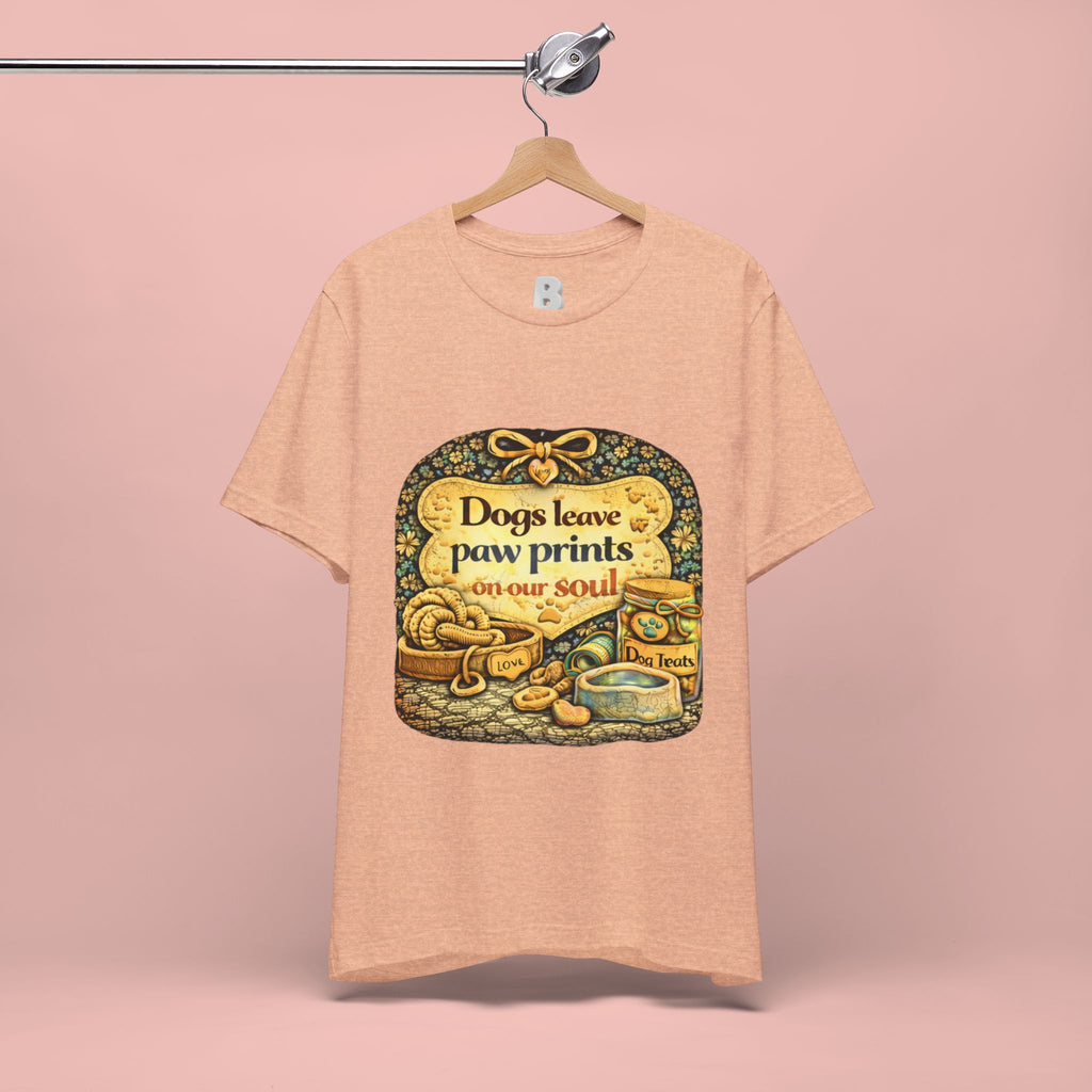 Dogs Leave Paw Prints Tee – Vintage Pet Lover T‑Shirt