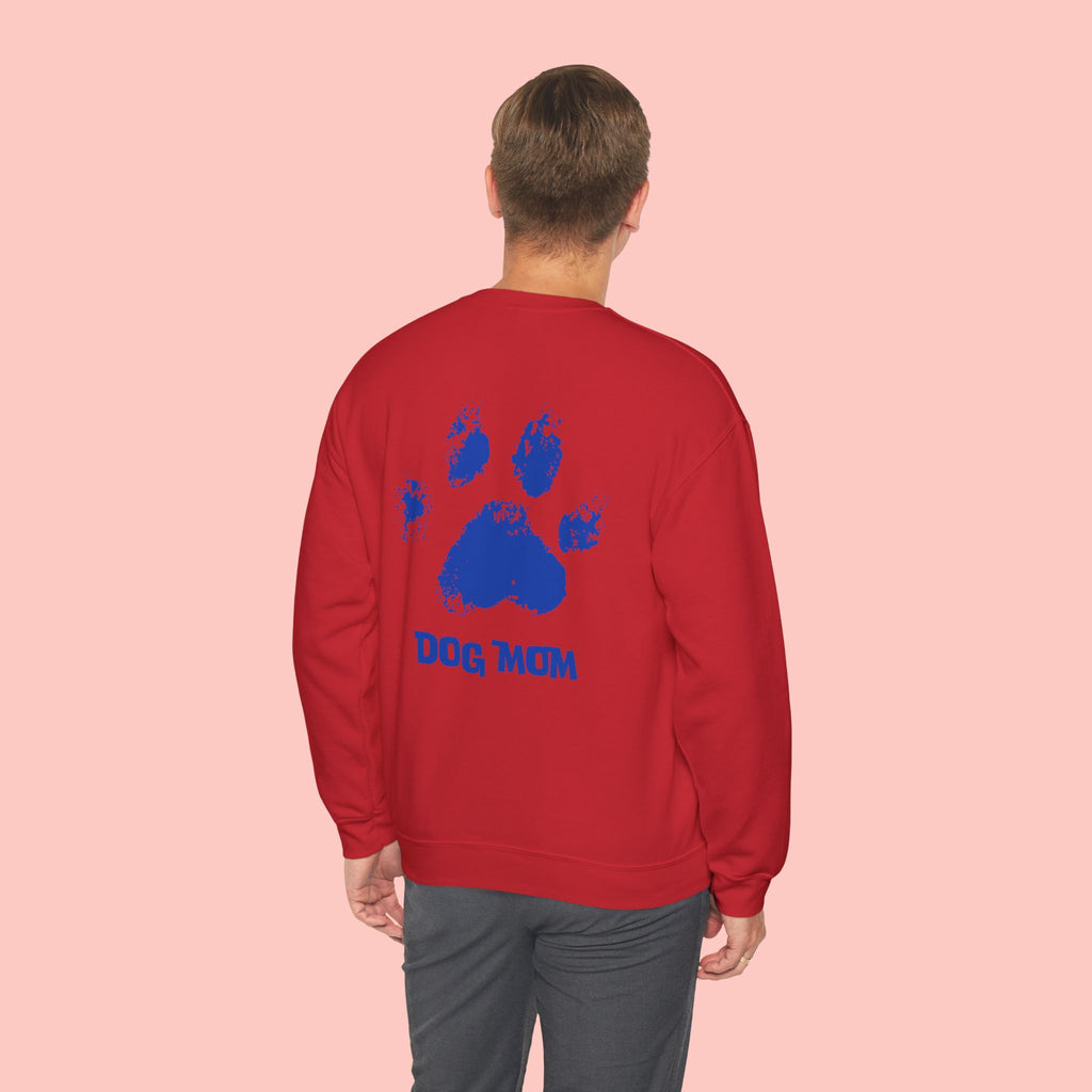 Dog Mom Crewneck Sweatshirt — Paw Print Graphic