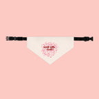 Pet Bandana — "Good Girl Club" Floral Heart Collar Accessory