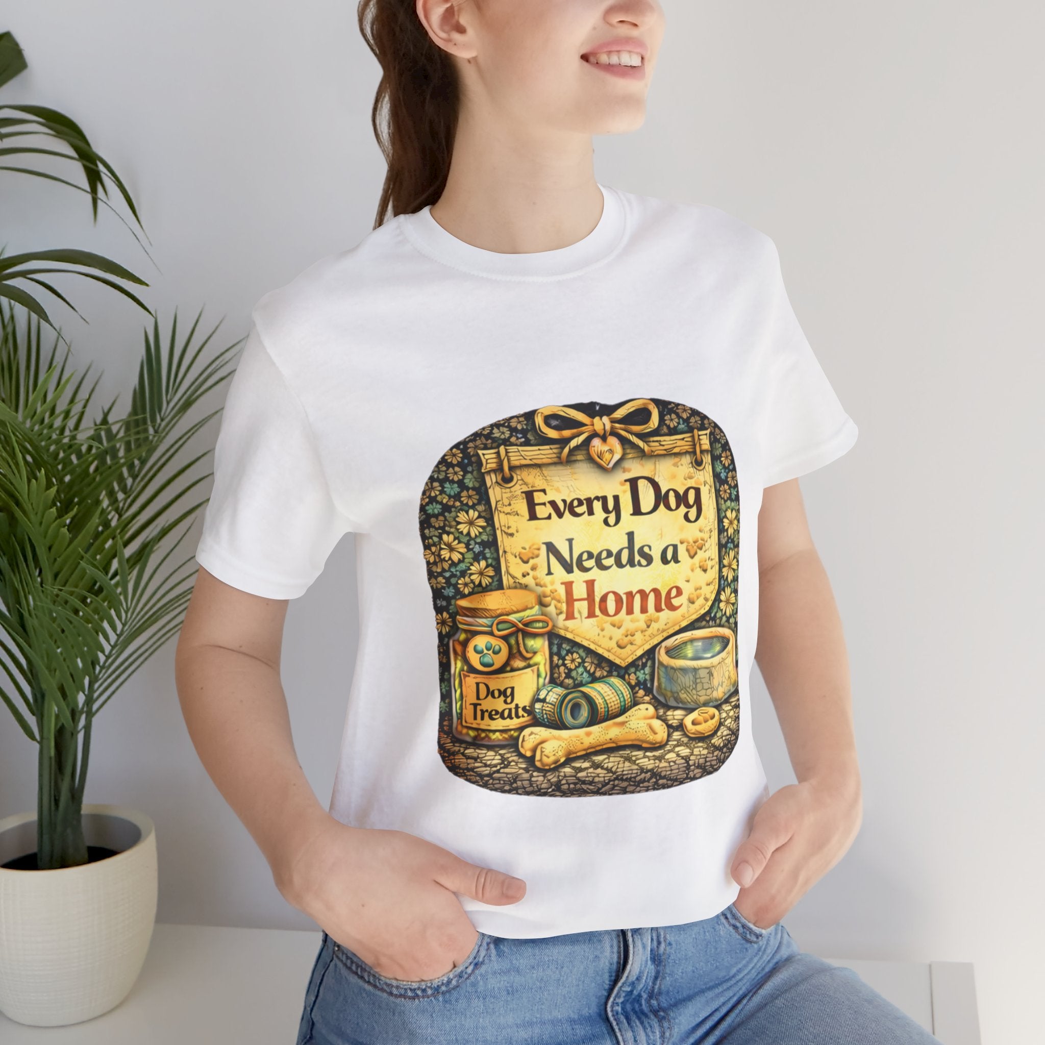 Dog Rescue Tee — "Every Dog Needs a Home" Shelter Support T-Shirt