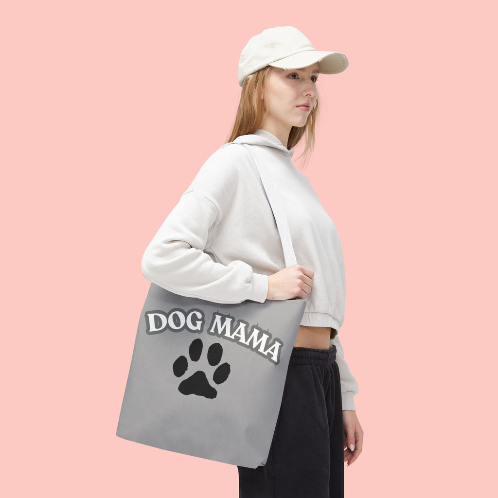 Dog Mama Paw Print Tote Bag – Cute Pet Lover Gift