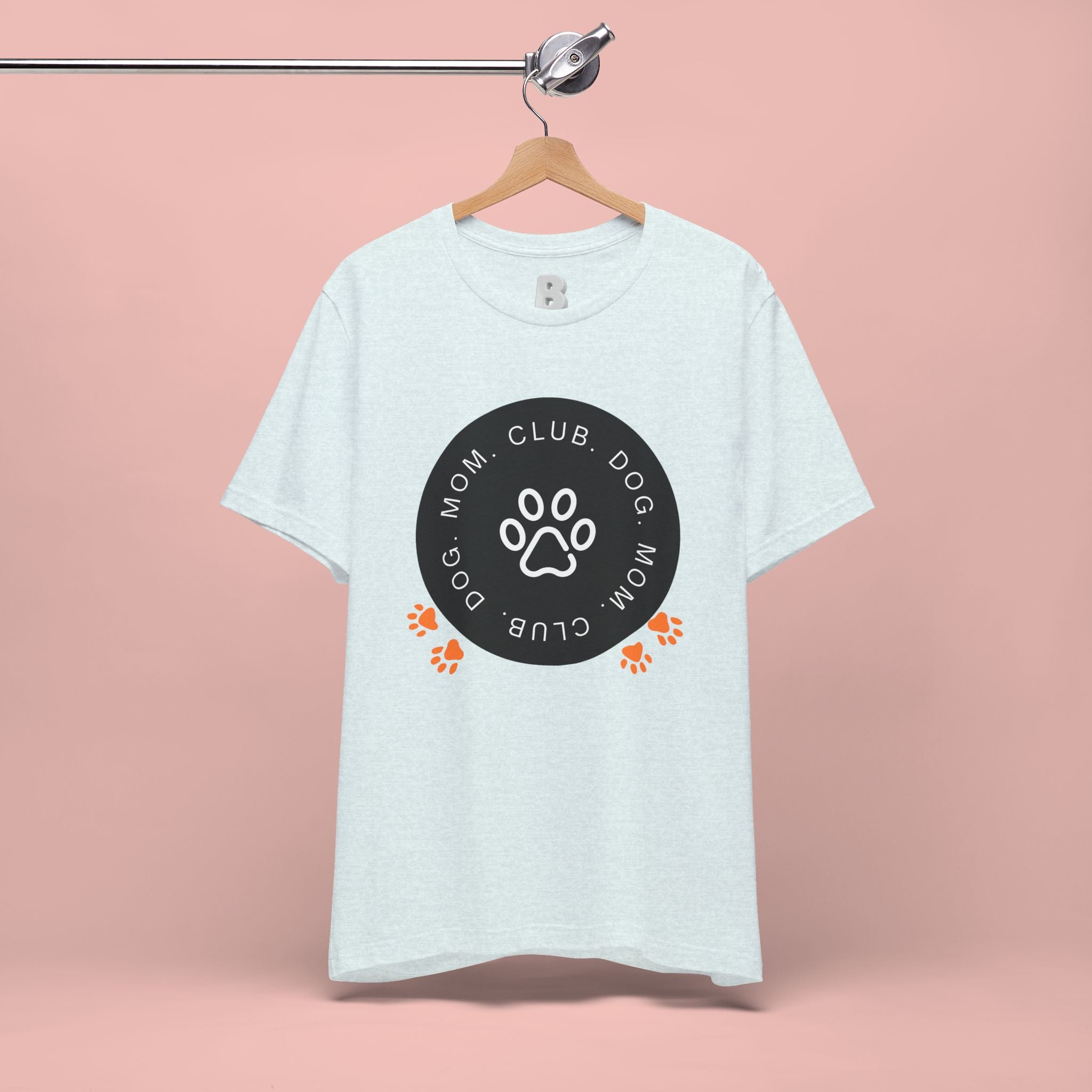 Dog Mom Club T-Shirt — Paw Print Graphic Tee for Pet Lovers