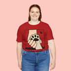 Dog Mom T-Shirt — "Love Your Dog Like a Mom" Paw Print Graphic
