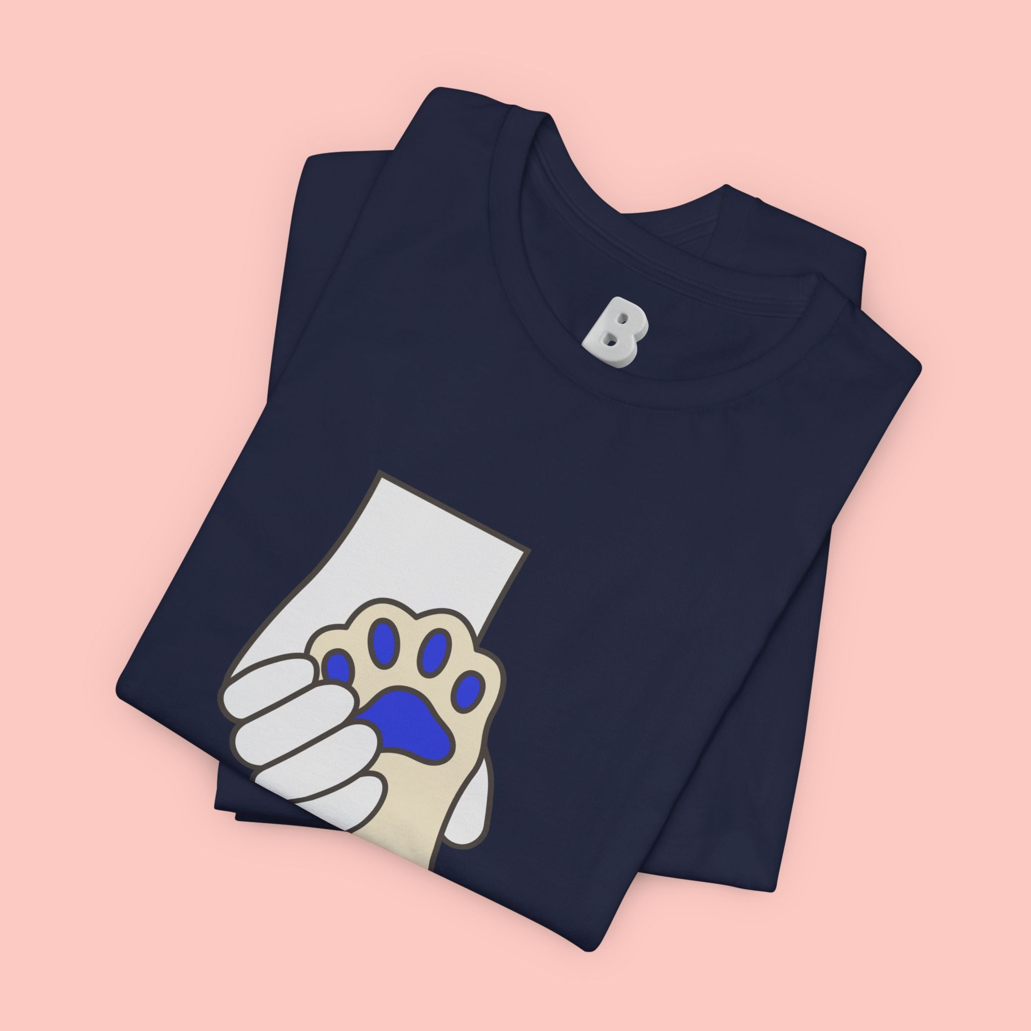 Dog Lover T-Shirt — "Love with my dog." Paw Print Graphic