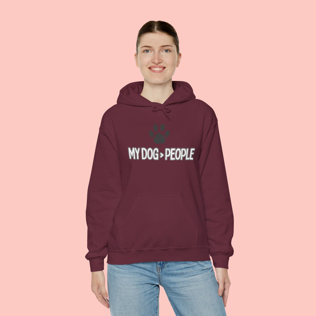 My Dog People Hoodie — Paw Print Graphic Dog Lover Sweatshirt