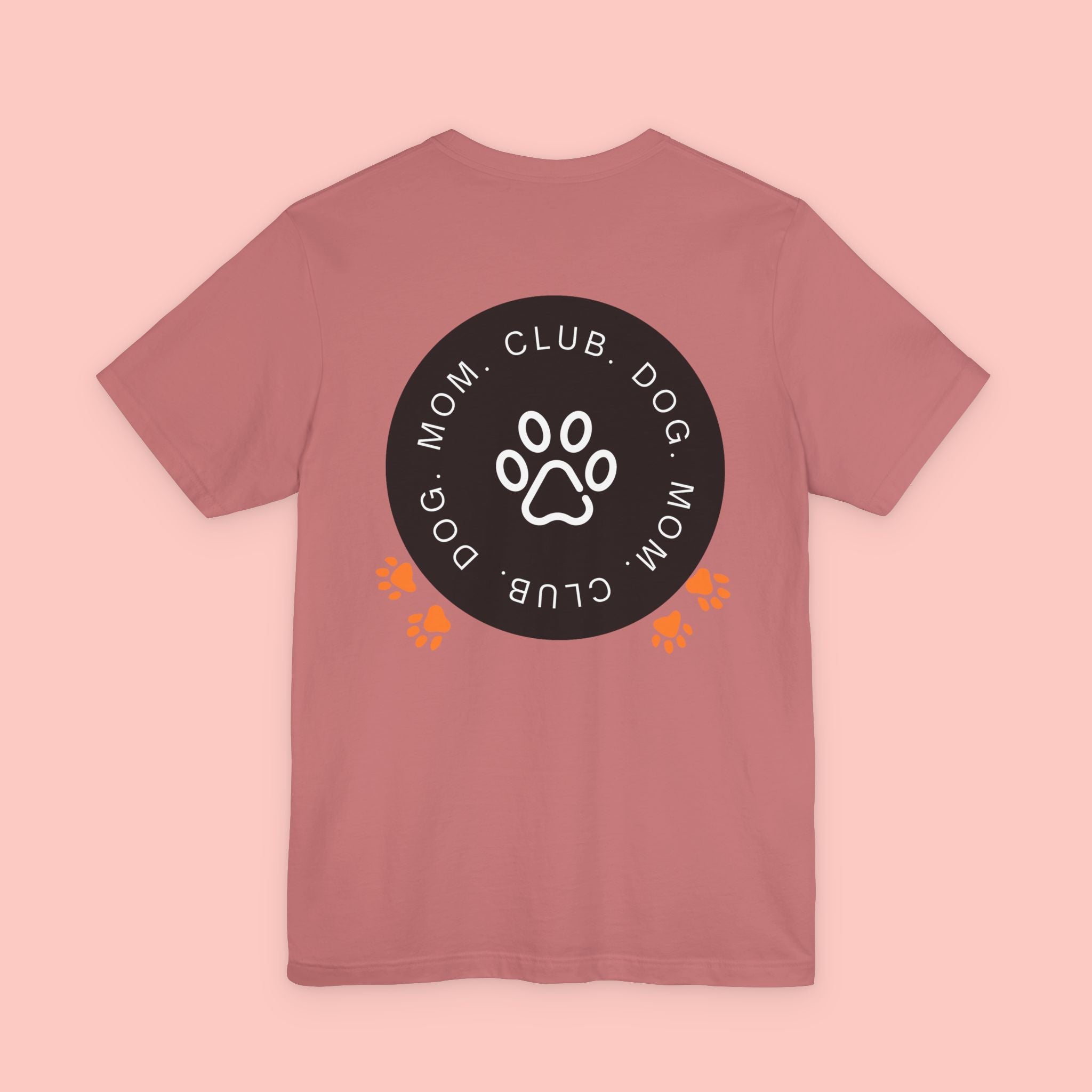 Dog Mom Club T-Shirt — Paw Print Graphic Tee for Pet Lovers