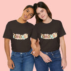 Pet Mom Banner Tee — Cute Paw Print "MOM" Graphic T-Shirt