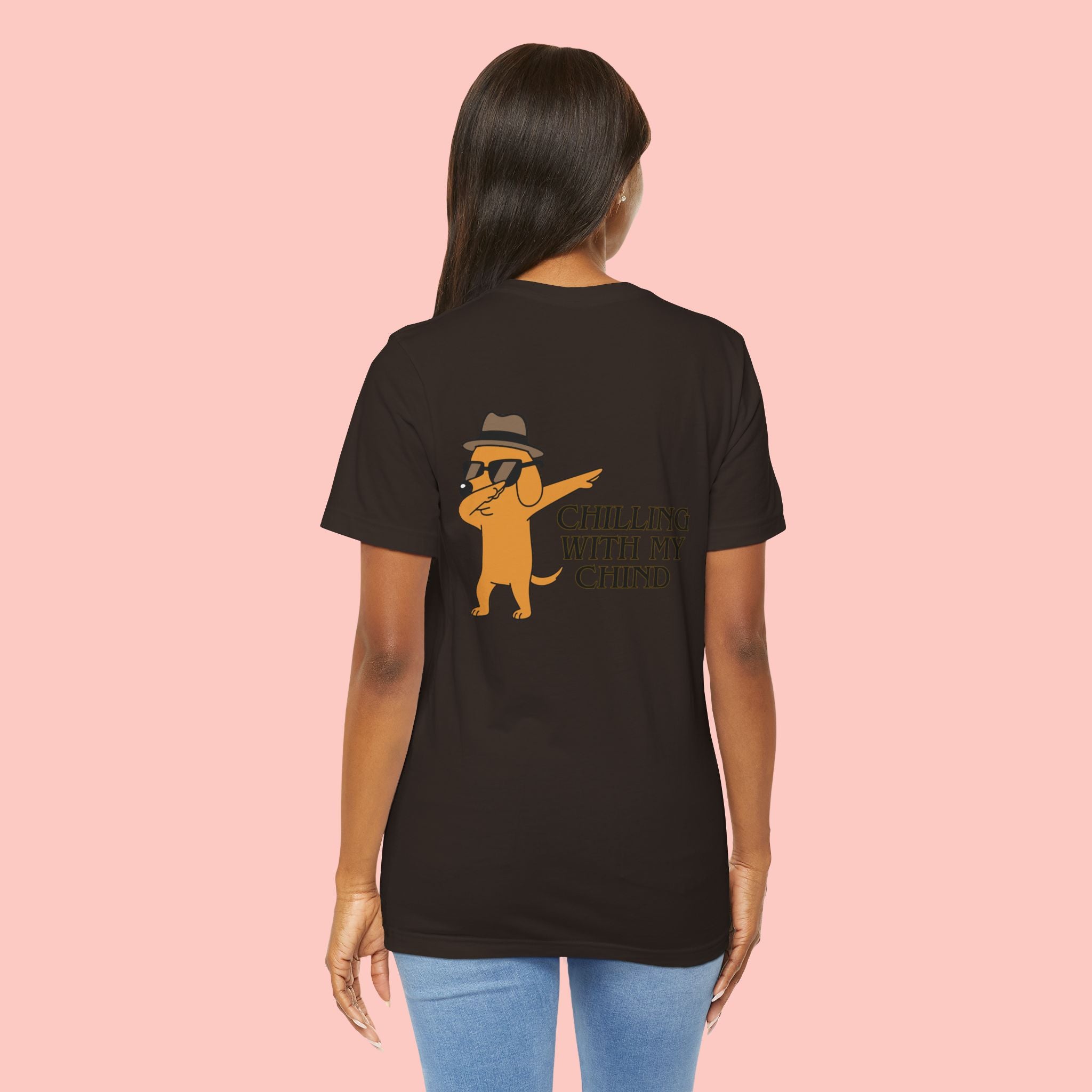 Chilling With My Chind Tee — Funny Dab Cat Graphic T-Shirt