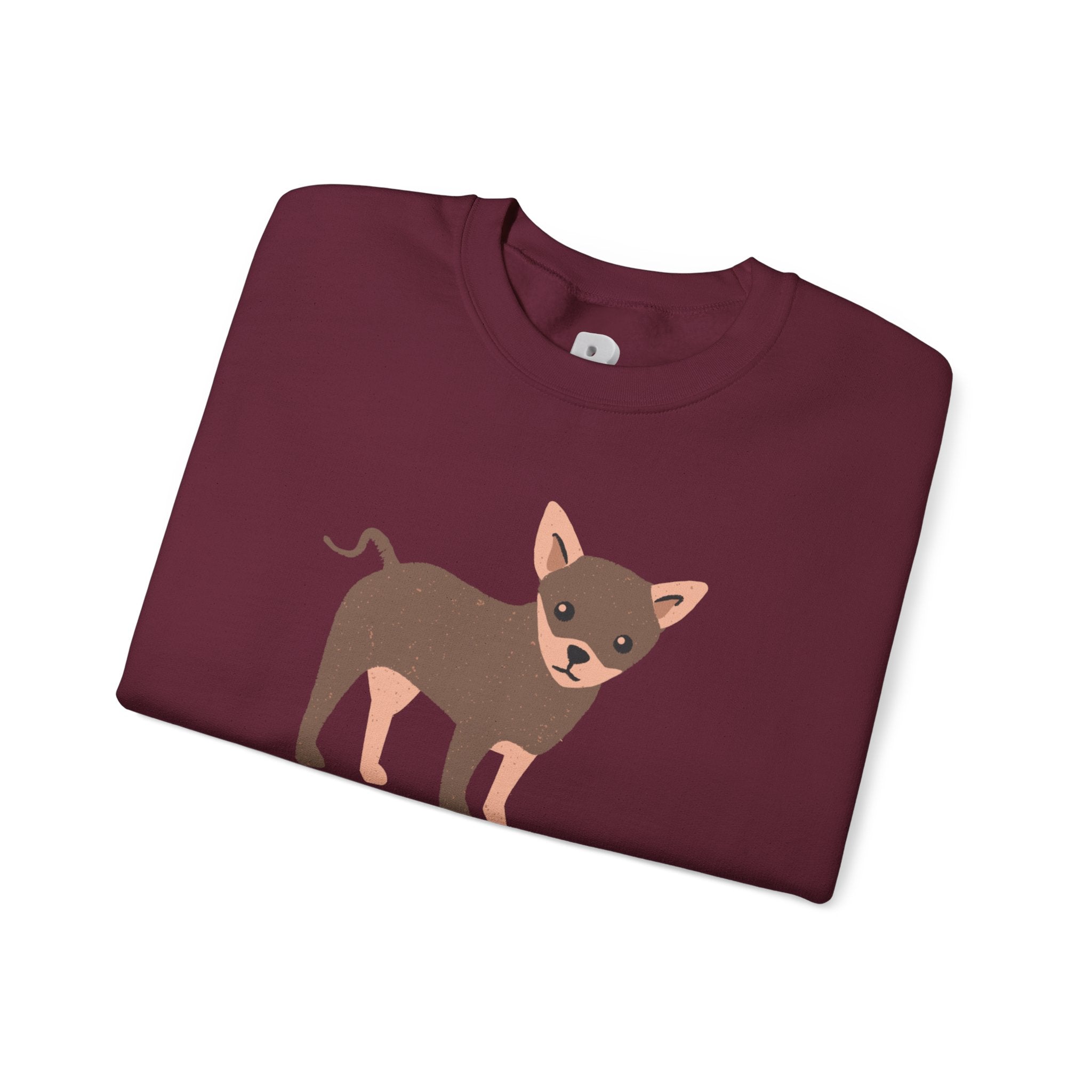 Dog Lover Crewneck Sweatshirt – 'My Dog My Love' Cute Chihuahua Graphic