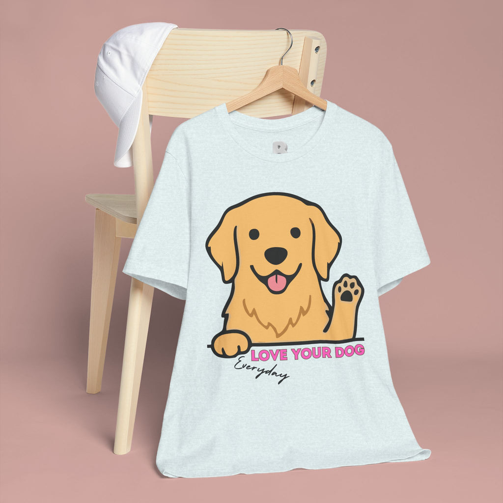 Love Your Dog Tee — Cute Golden Retriever Graphic T-Shirt