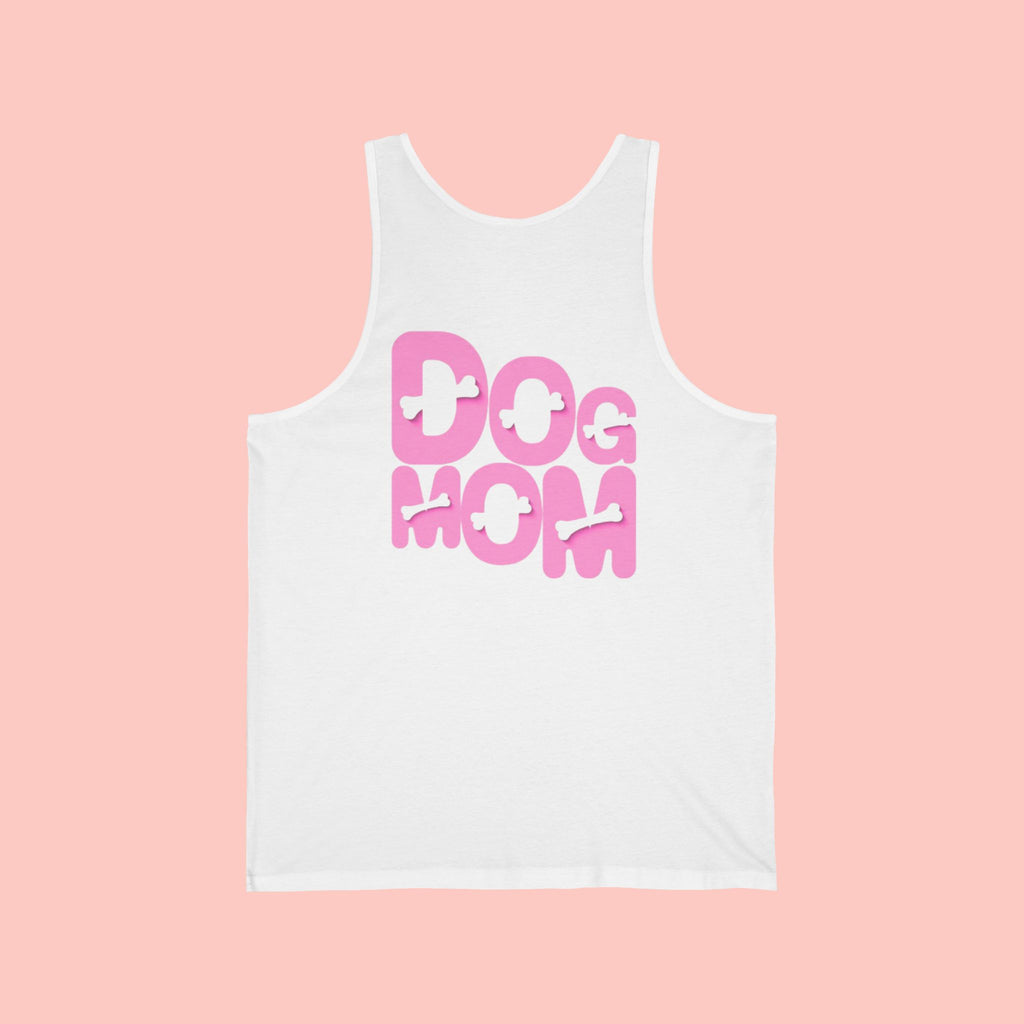 Dog Mom Tank Top — Pink Retro Graphic