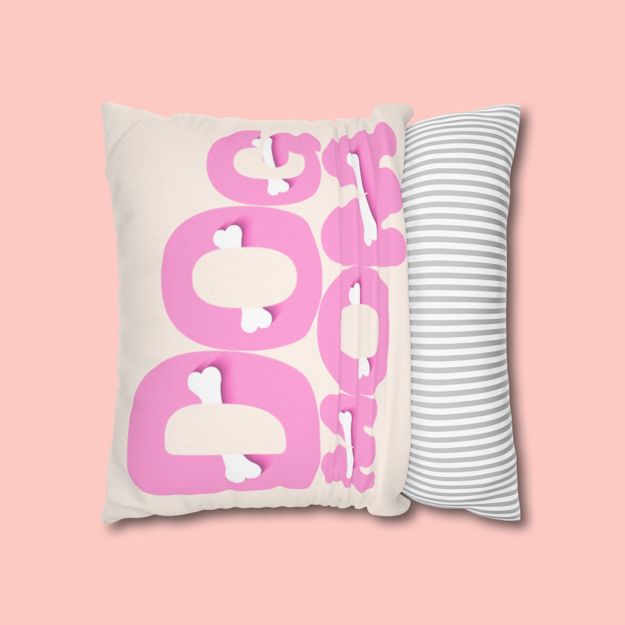 Spun Polyester Square Pillowcase