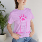 Blessed Dog Mom T-Shirt — Pink Paw Graphic Tee