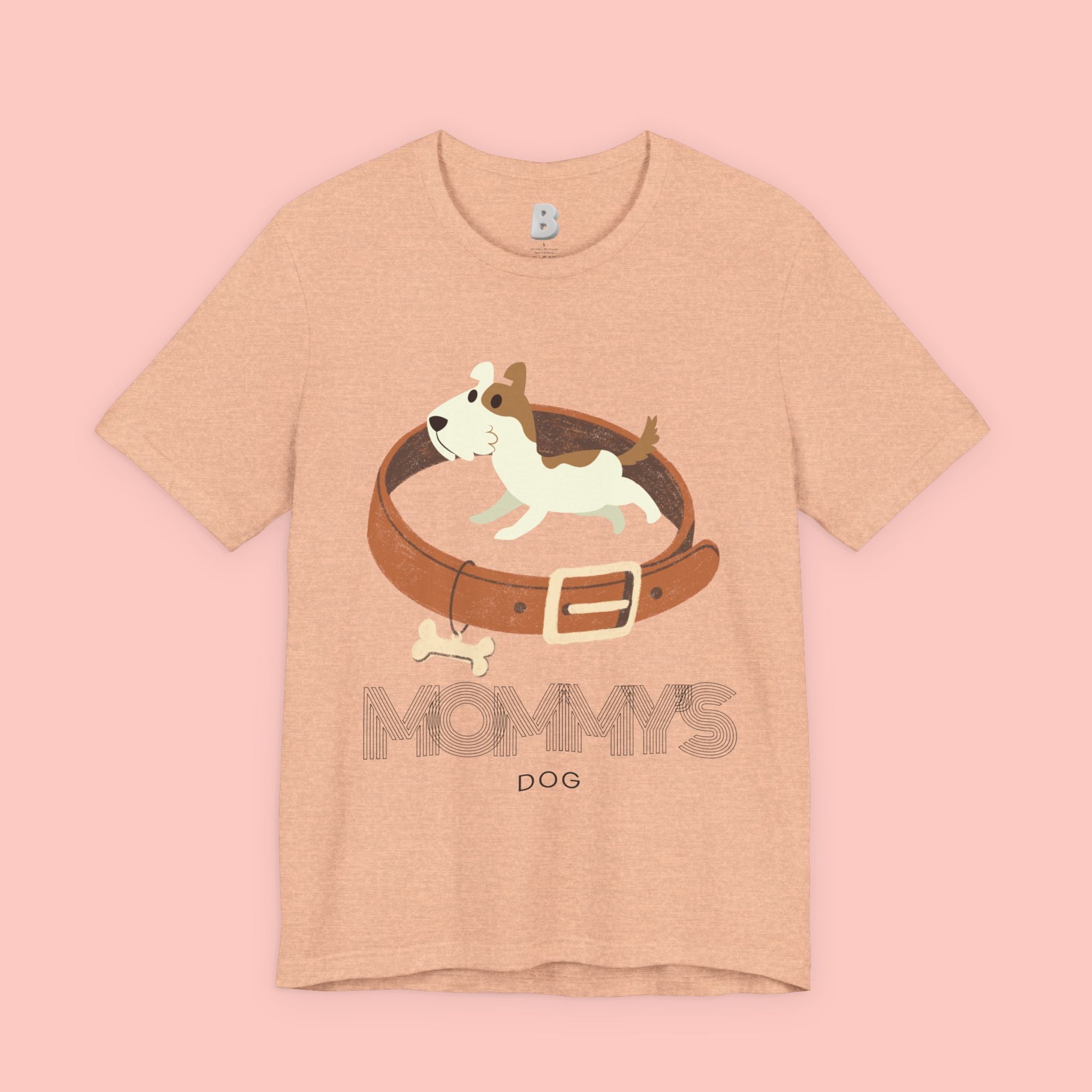 Mommy's Dog T-Shirt – Cute Puppy & Collar Graphic Tee for Dog Moms