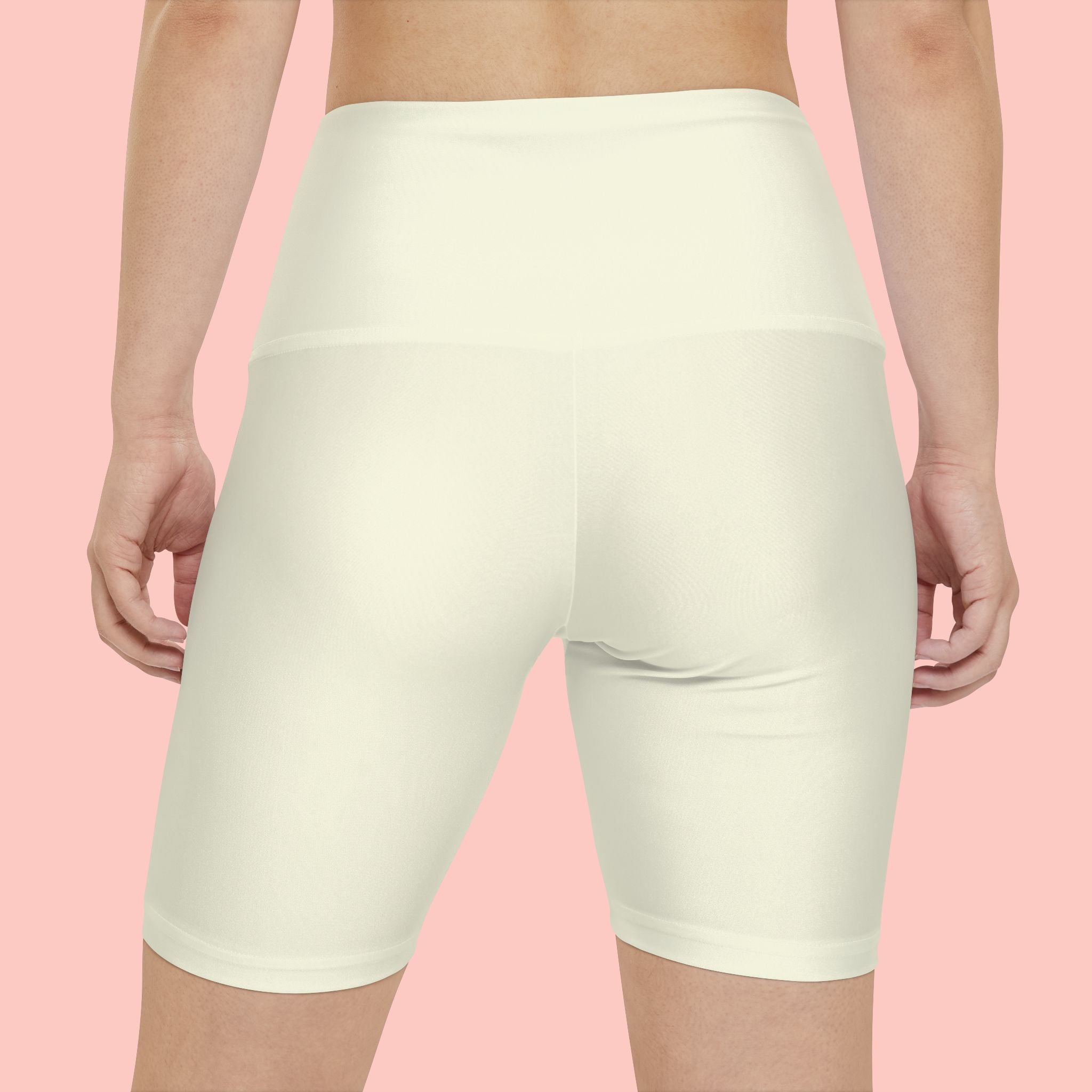 Proud Dog Mom Bike Shorts — Women's Athletic Workout Shorts with Paw Print