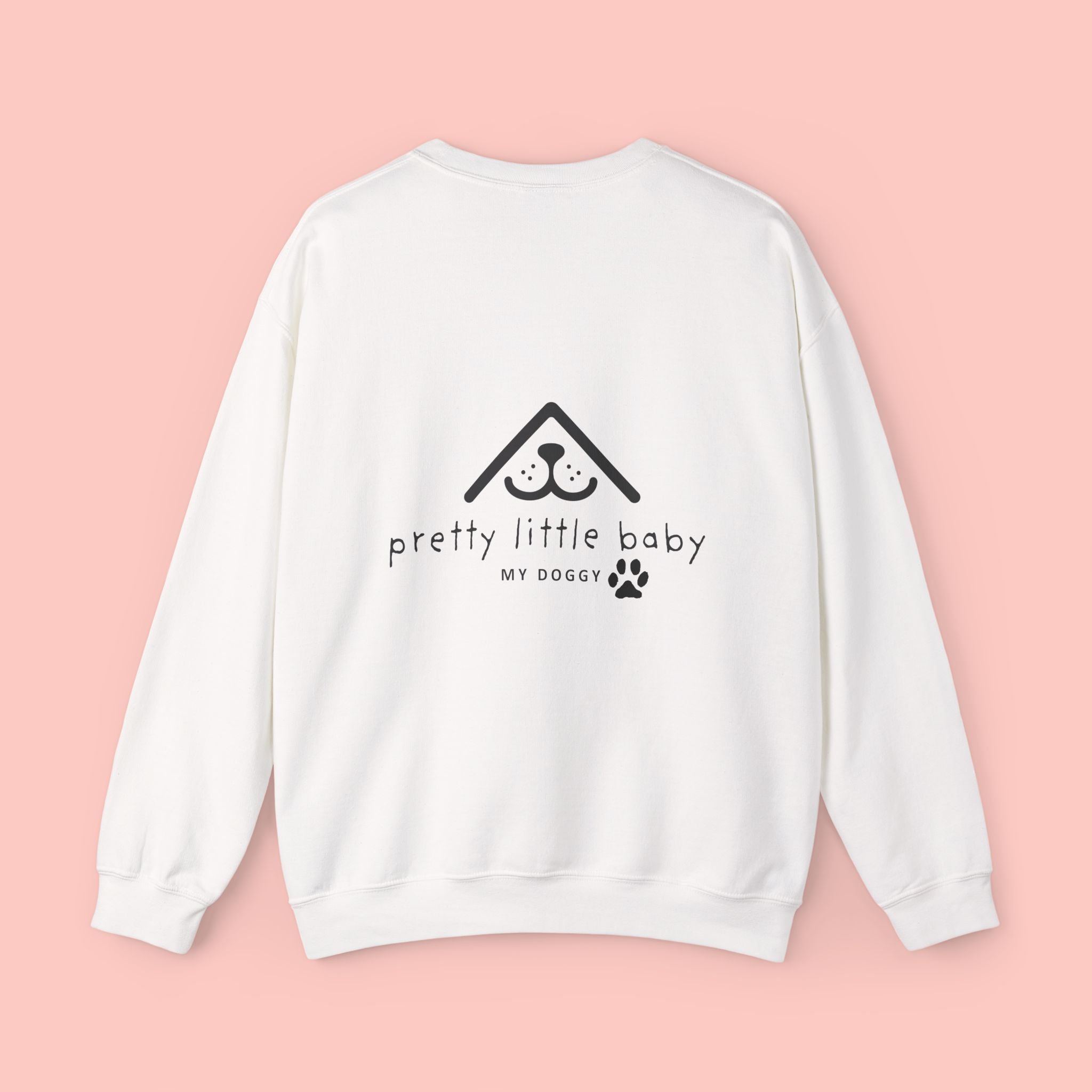 Pretty Little Baby Crewneck Sweatshirt – ‘My Doggy’ Paw Print Design