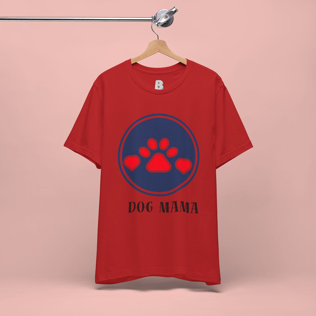 Dog Mama T-Shirt — Cute Paw & Heart Graphic Tee for Dog Lovers