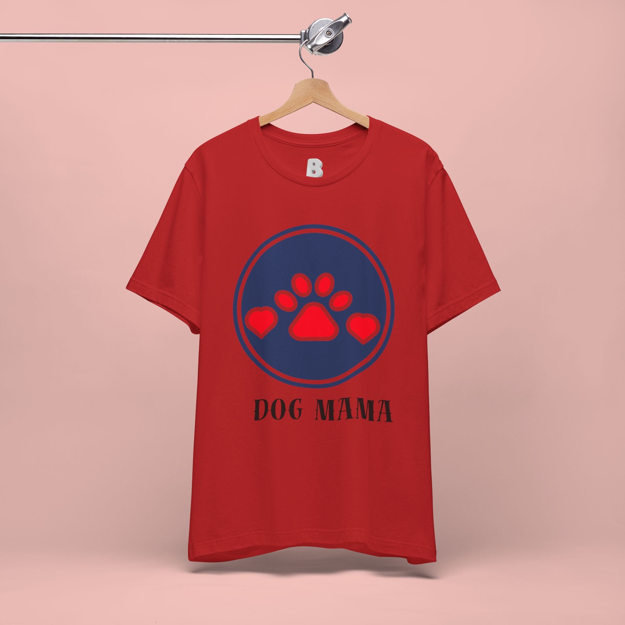 Dog Mama T-Shirt — Cute Paw & Heart Graphic Tee for Dog Lovers
