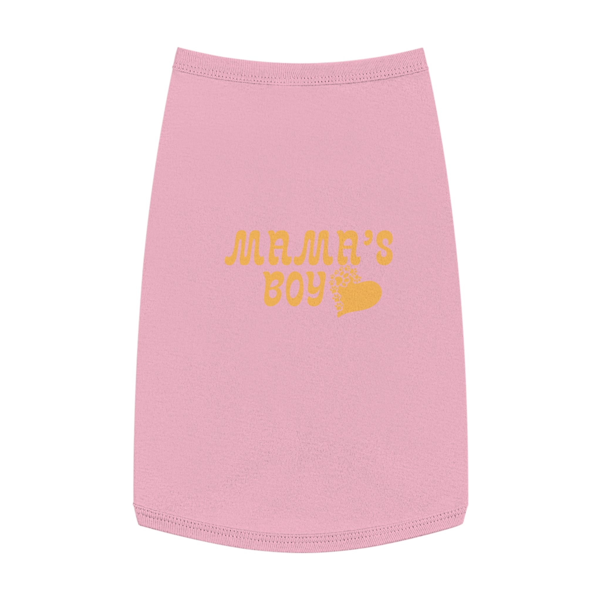 Pet Tank Top - "Mama's Boy" Retro Heart Dog/Cat Tee