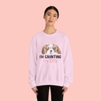 Dog Mom Sweatshirt - "I'm Counting On My Dog" Cute Cavalier King Charles Crewneck