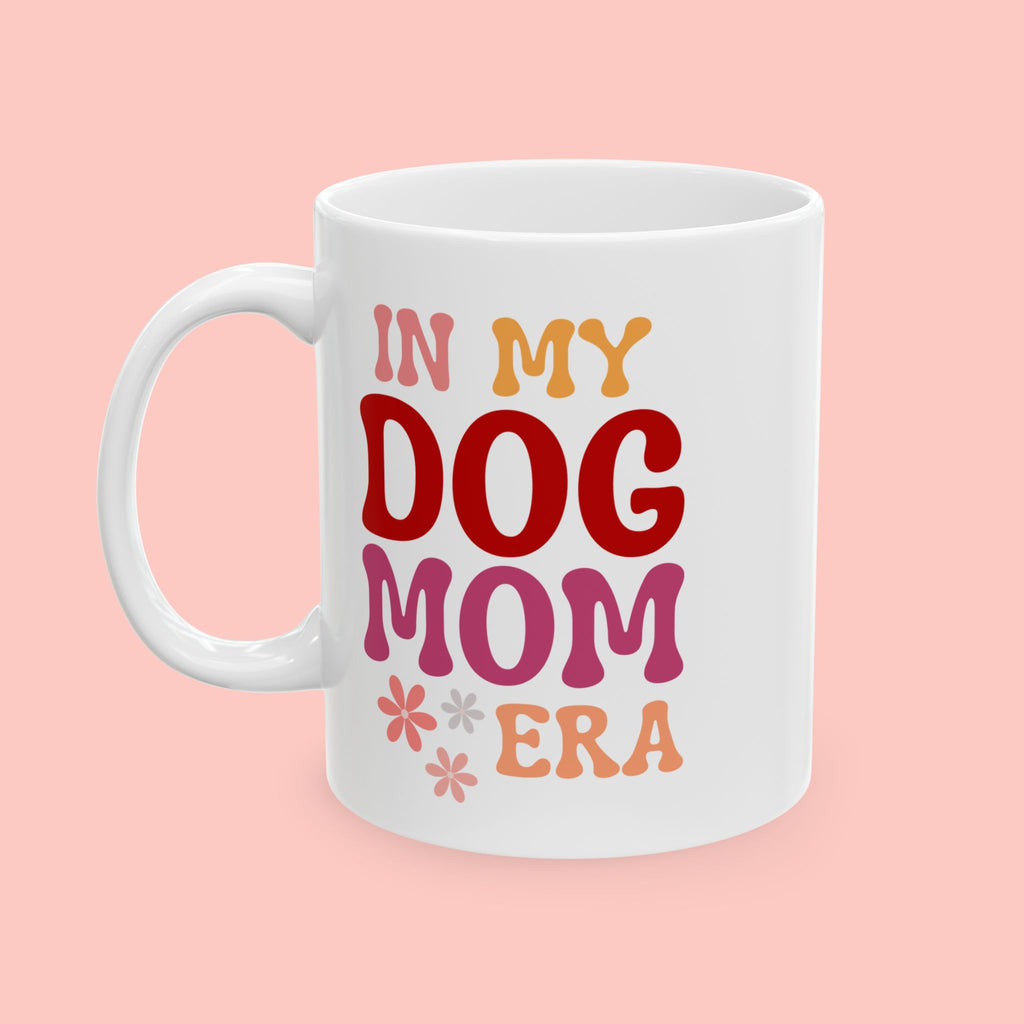 Retro "In My Dog Mom Era" Ceramic Mug – 11oz & 15oz