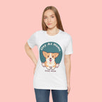 Stay At Home Dog Mom T-Shirt — Cute Corgi Graphic Tee