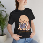Paw Prints On My Soul T‑Shirt — Cute Reading Puppy Graphic Tee