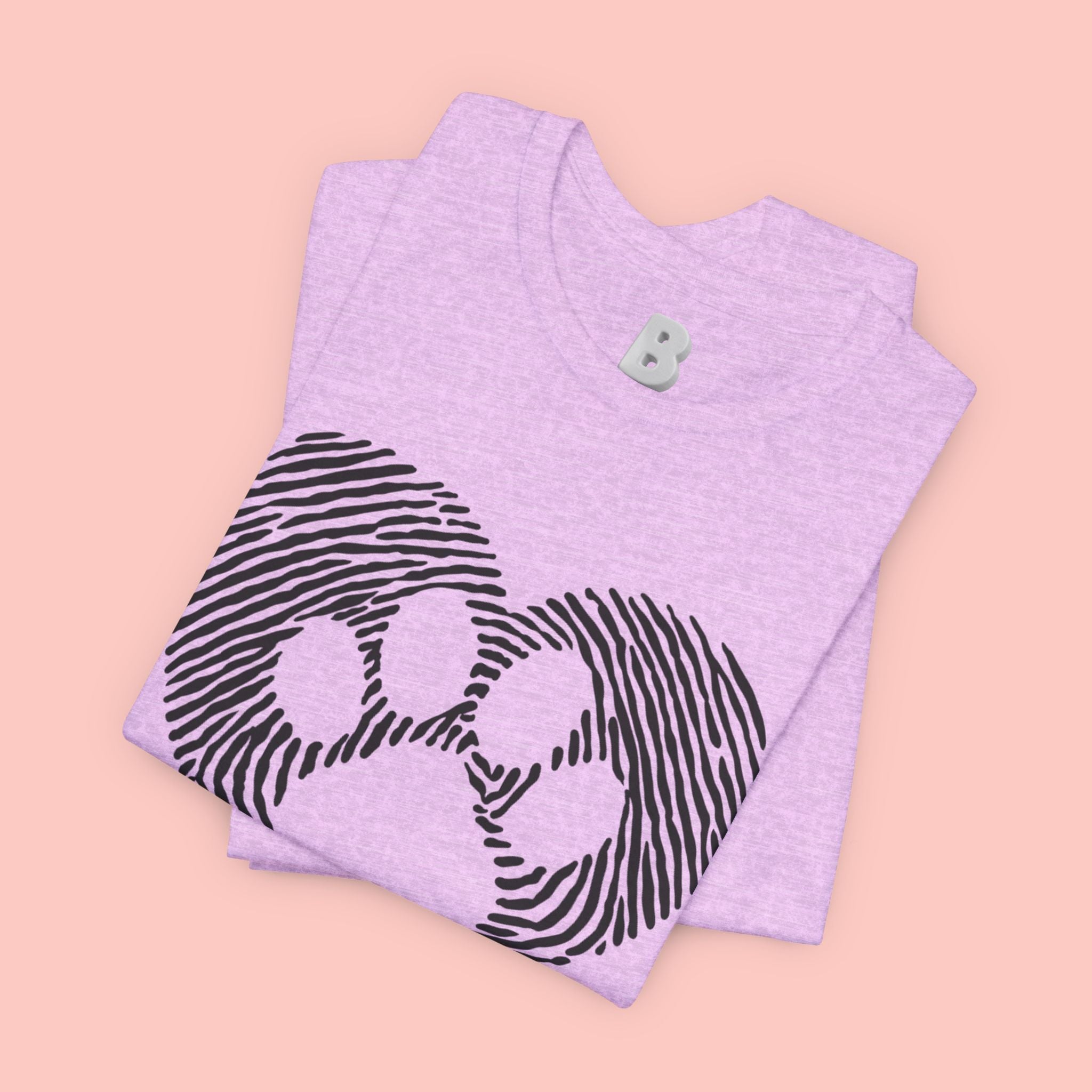 Fingerprint Heart Paw T-Shirt — Dog Paw Love Tee
