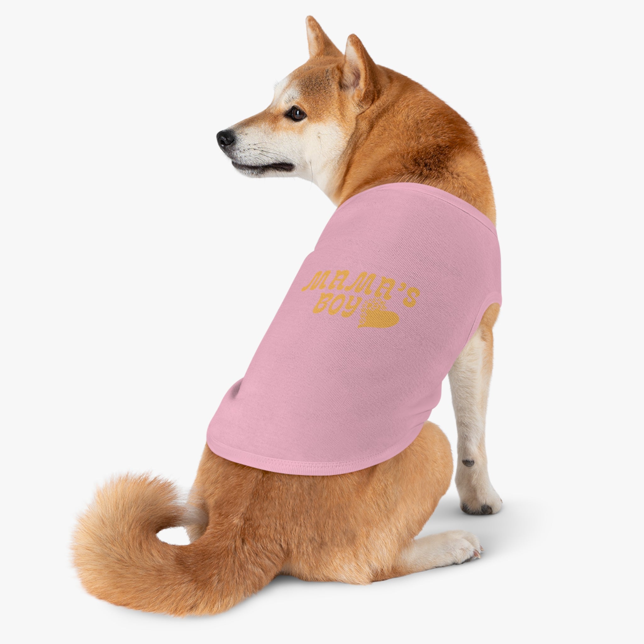 Pet Tank Top - "Mama's Boy" Retro Heart Dog/Cat Tee