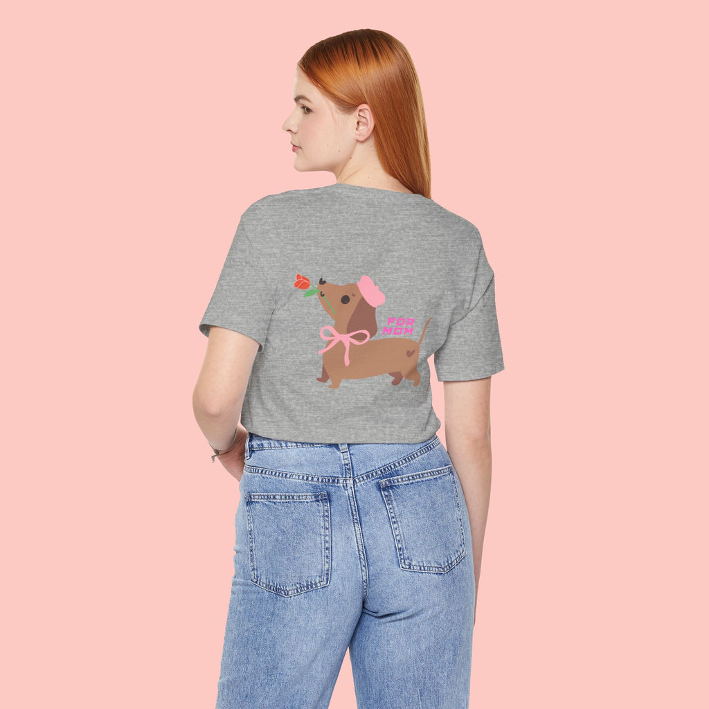 Dachshund Mother's Day Tee — 'For Mom' Cute Dog Graphic Shirt